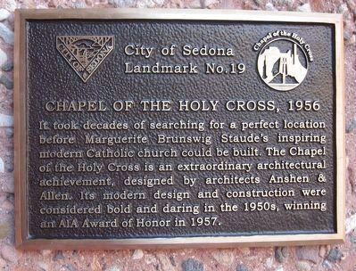 Chapel of the Holy Cross Marker. Click for full size. Chapel of the Holy Cross Marker image. Click for full size.