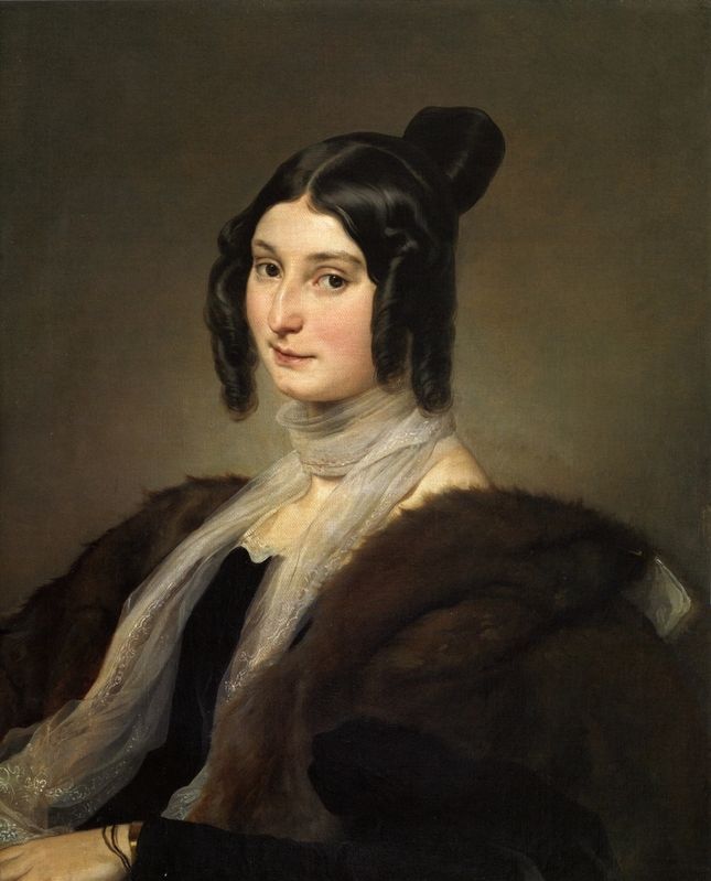 Portrait of Clara Maffei (1814-1886) image. Click for full size.