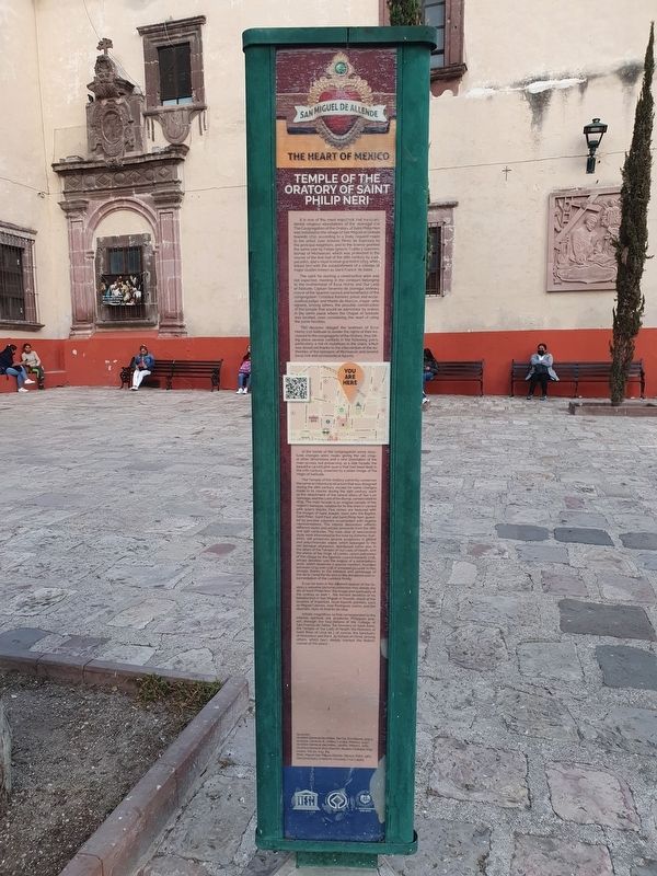 Temple of the Oratory of Saint Philip Neri Marker English text image. Click for full size.