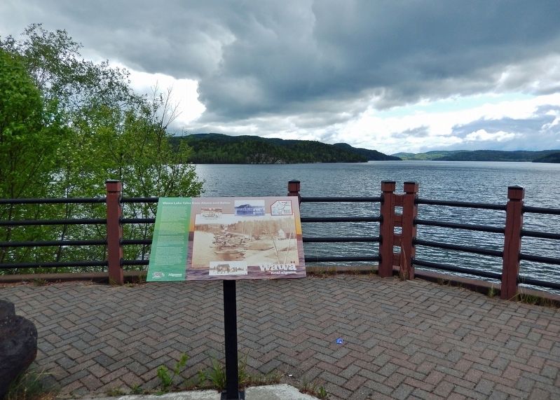 Wawa Lake Tales from Above and Below Marker. Click for full size. Wawa Lake Tales from Above and Below Marker image. Click for full size.
