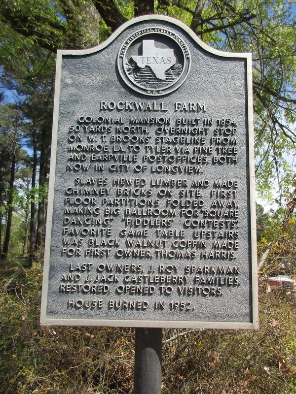 Rockwall Farm Marker image. Click for full size.