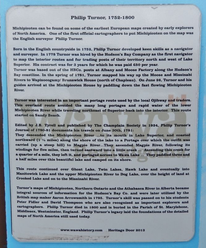Philip Turnor Marker. Click for full size. Philip Turnor Marker image. Click for full size.