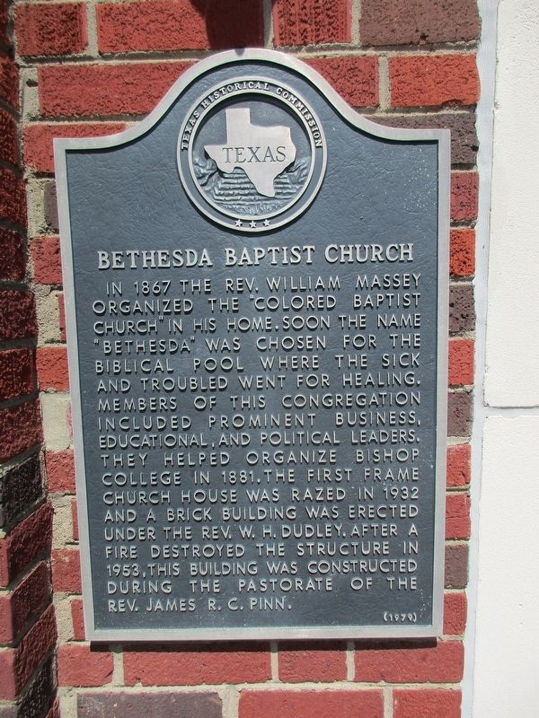 Bethesda Baptist Church Marker image. Click for full size.