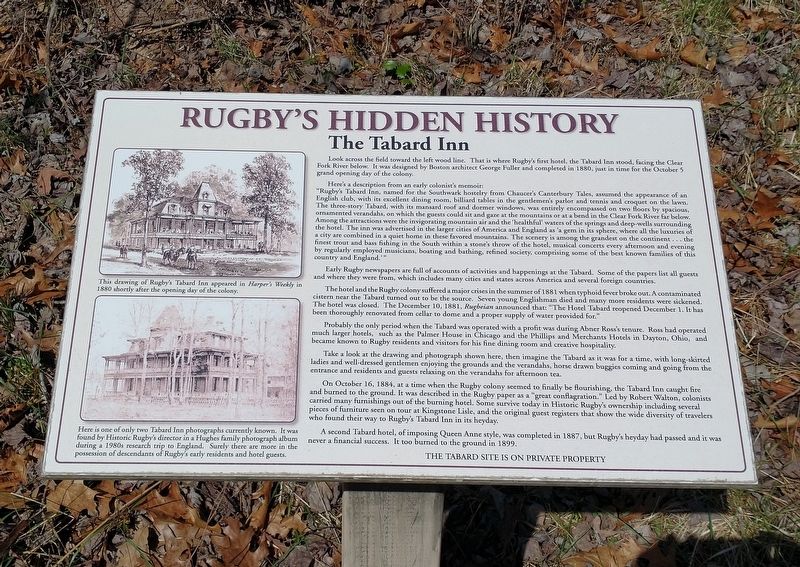 Rugby's Hidden History Marker image. Click for full size.