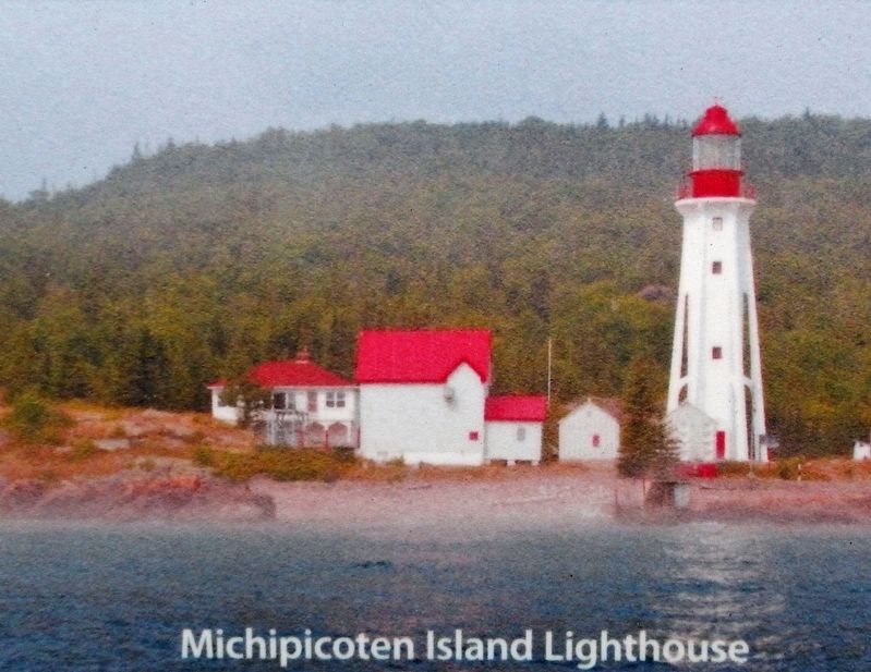 Marker detail: Michipicoten Island Lighthouse image. Click for full size.