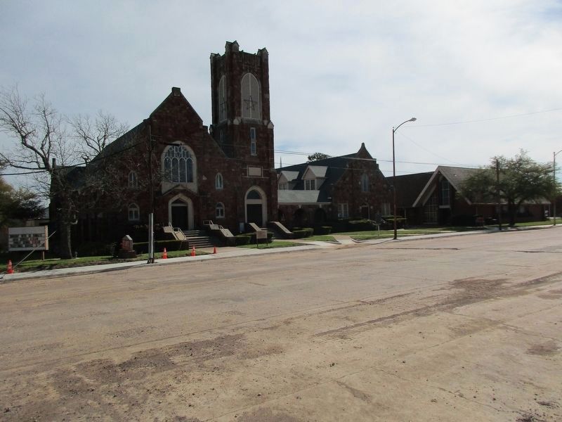 St. Luke's United Methodist Church and Marker. Click for full size. St. Luke's United Methodist Church and Marker image. Click for full size.