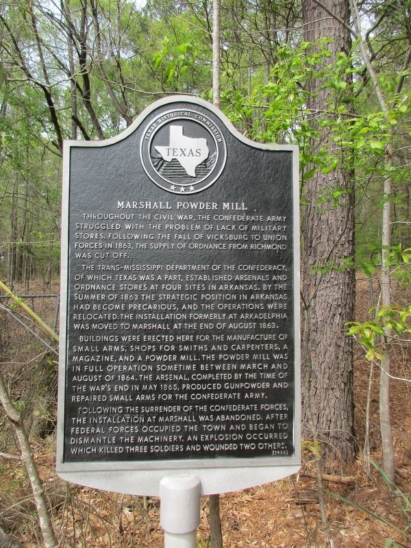 Marshall Powder Mill Marker image. Click for full size.