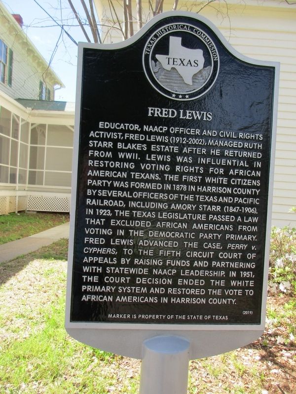 Fred Lewis Marker image. Click for full size.