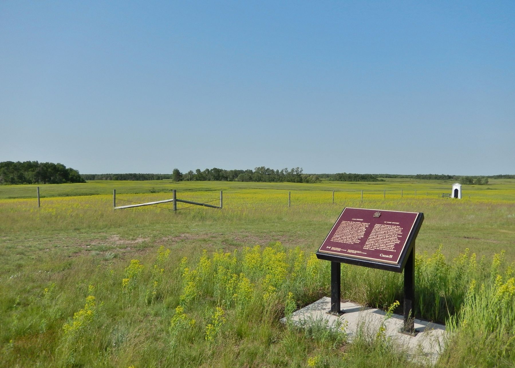 Camp Hughes / Le Camp Hughes Marker. Click for full size. Camp Hughes / Le Camp Hughes Marker image. Click for full size.