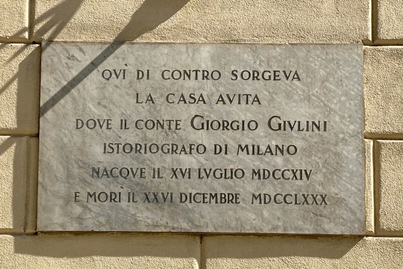 Giorgio Giulini Marker. Click for full size. Giorgio Giulini Marker image. Click for full size.