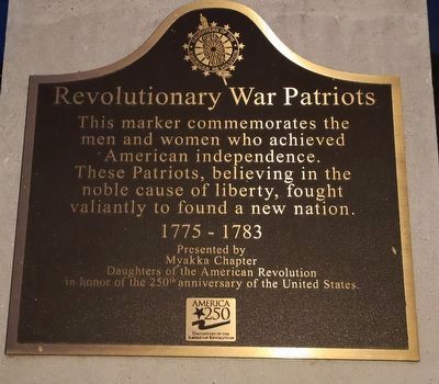 Revolutionary War Patriots Marker. Click for full size. Revolutionary War Patriots Marker image. Click for full size.