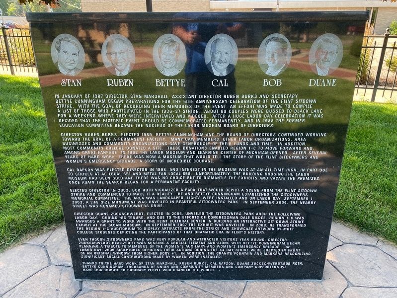 Sitdowners Memorial Park Marker image. Click for full size.