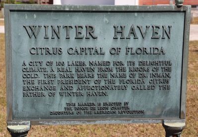 Winter Haven Marker. Click for full size. Winter Haven Marker image. Click for full size.