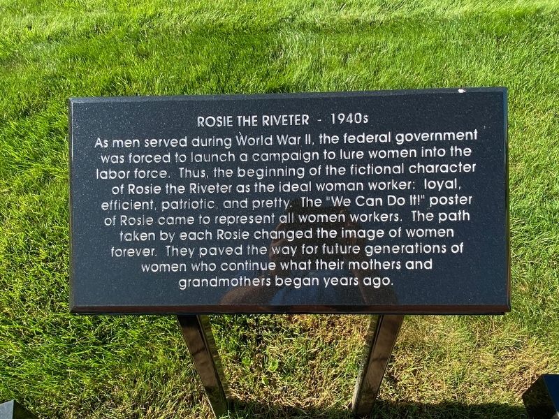 Rosie the Riveter Marker. Click for full size. Rosie the Riveter Marker image. Click for full size.