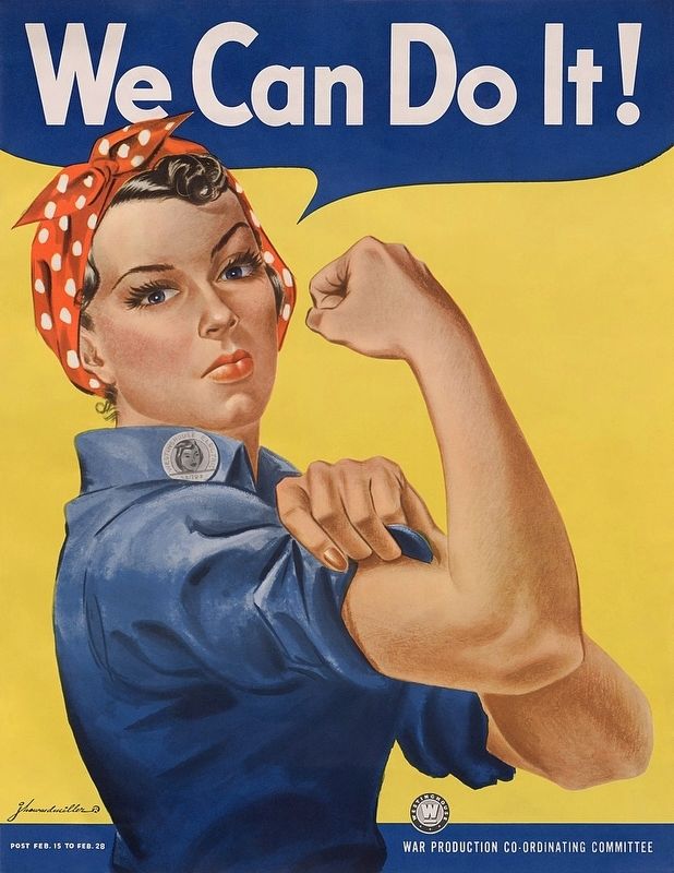 Rosie the Riveter image. Click for full size.
