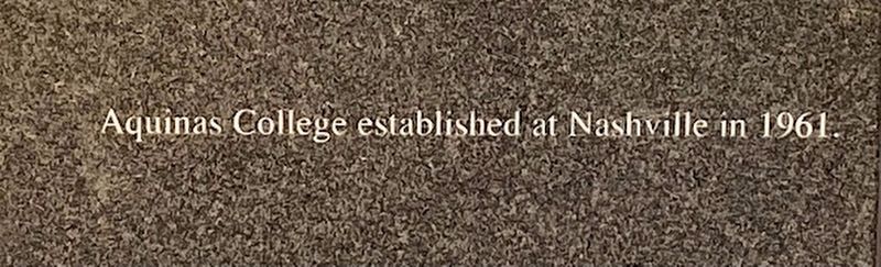 Aquinas College Marker image. Click for full size.