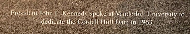 John F. Kennedy at Vanderbilt University Marker image. Click for full size.