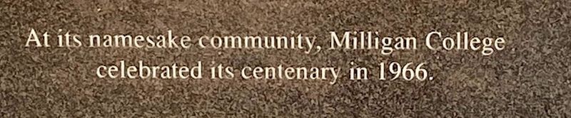 Milligan College Marker image. Click for full size.