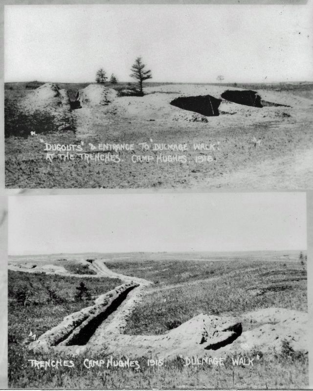 Marker detail: Dulmage Dugouts /<br>Abris enterr�s Dulmage image. Click for full size.