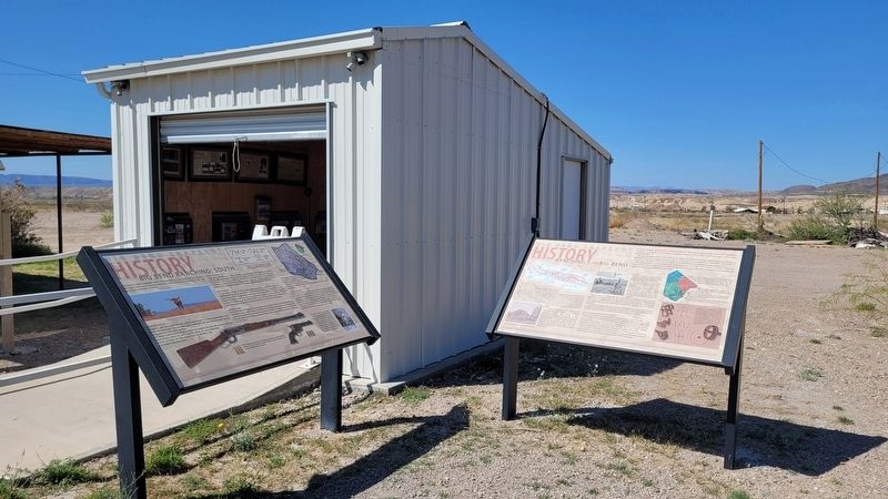 The Big Bend Ranching: South Marker is on the left of the two markers image. Click for full size.