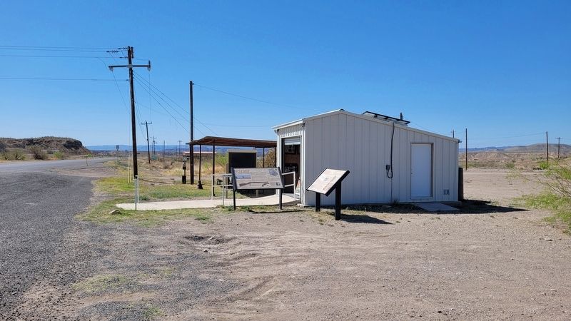 The view of the Big Bend Ranching: South Marker along the street. Click for full size. The view of the Big Bend Ranching: South Marker along the street image. Click for full size.