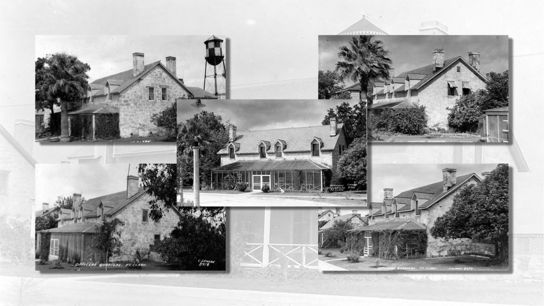 Officers' Row Quarters Collage image. Click for full size.