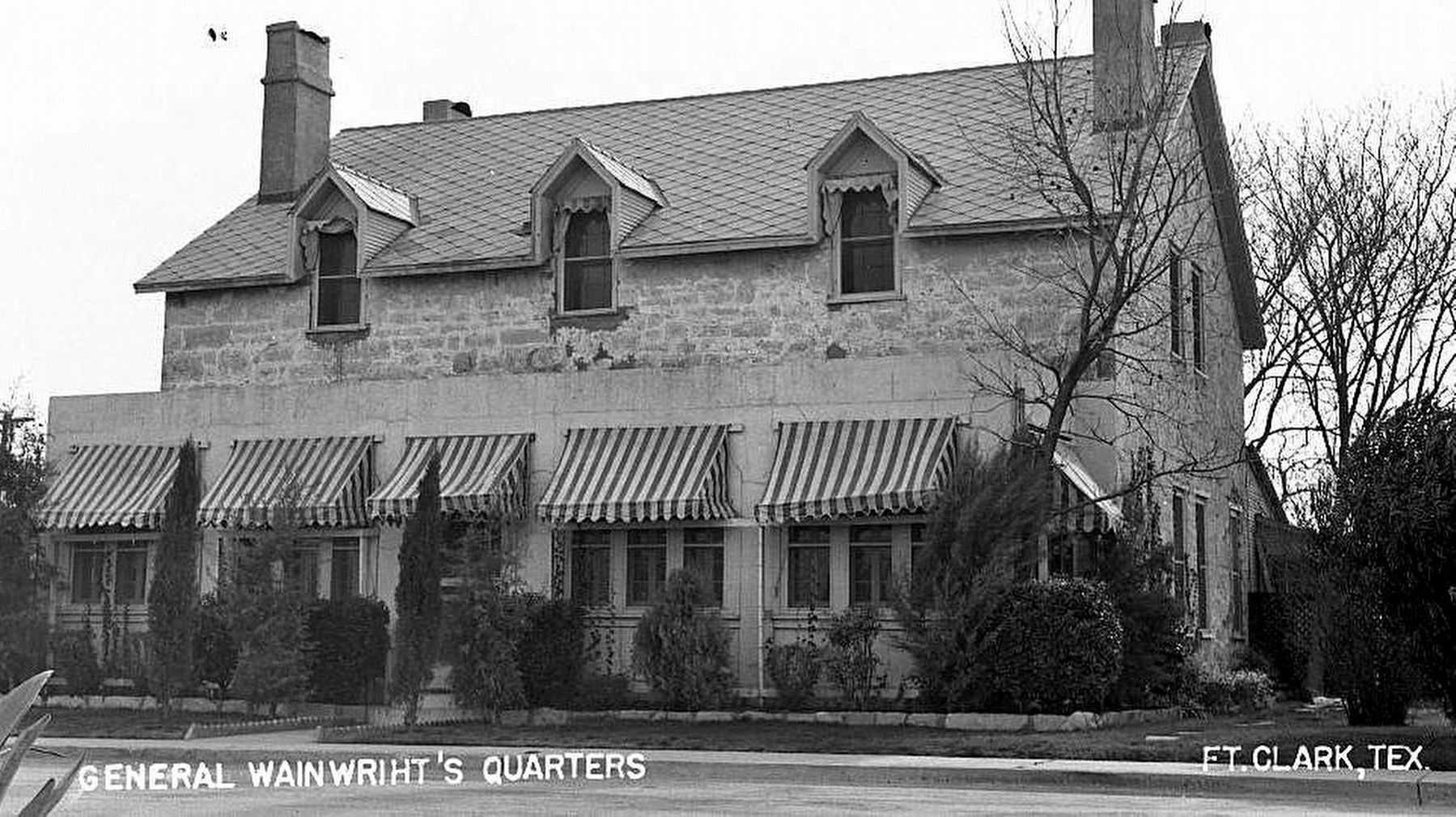 General Wainwright's Quarters Picture Postcard image. Click for full size.