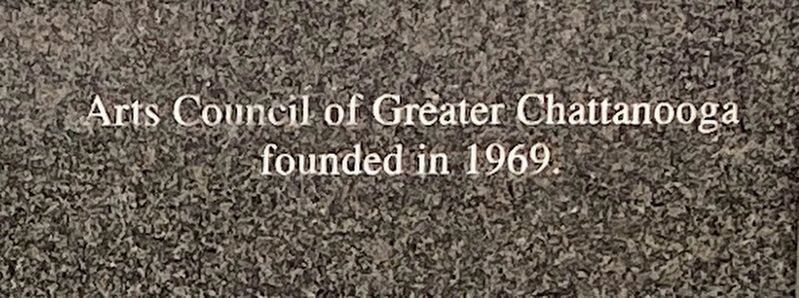 Arts Council of Greater Chattanooga Marker image. Click for full size.