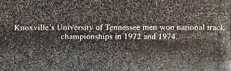 University of Tennessee men's track Marker image. Click for full size.