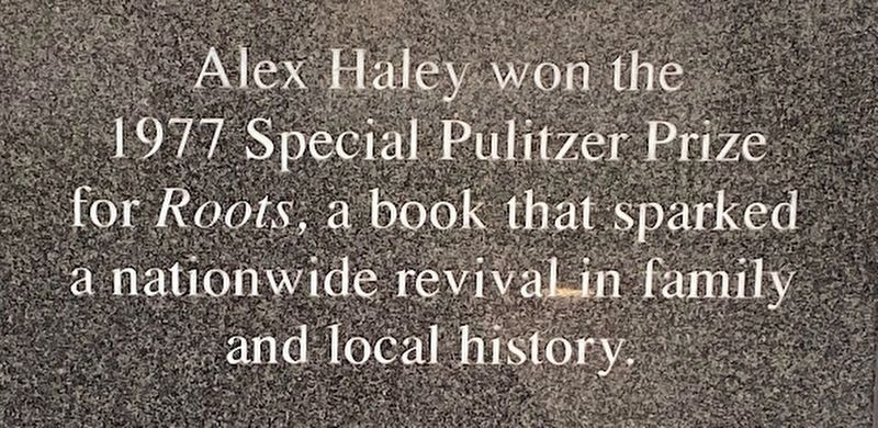 Alex Haley and Roots Marker image. Click for full size.