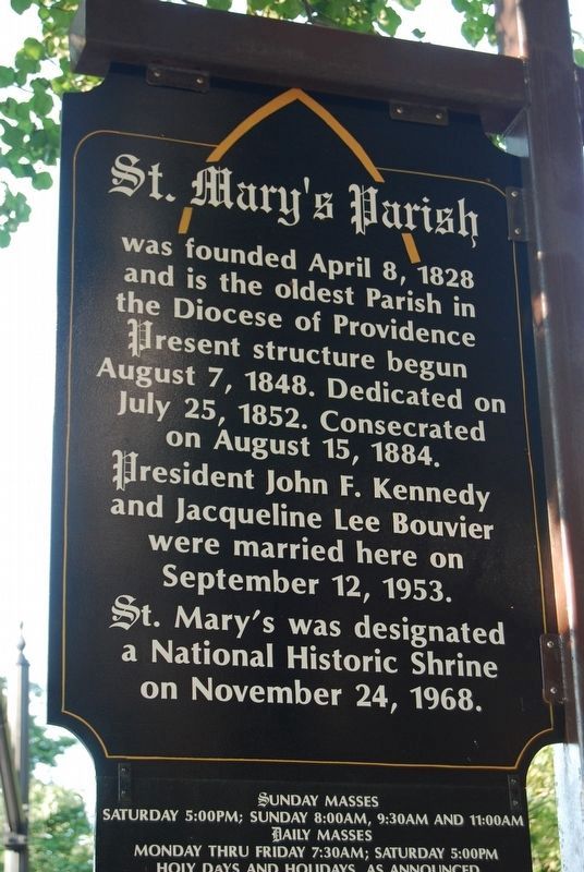 Old St. Mary’s Church Marker. Click for full size. Old St. Mary’s Church Marker image. Click for full size.