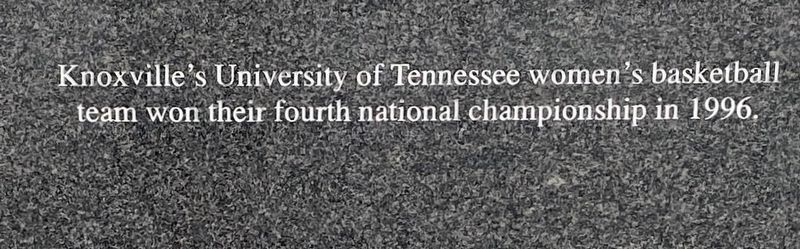 University of Tennessee women's basketball Marker image. Click for full size.
