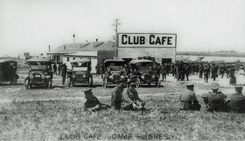 Marker detail: Club Caf, 1916 image. Click for full size.