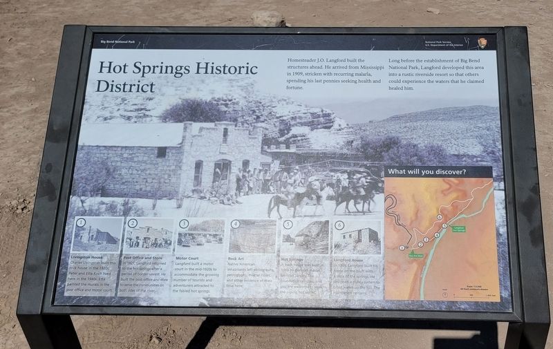 Hot Springs Historic District Marker image. Click for full size.