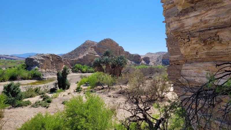 The view of the Rio Grande River along the hot springs trail image. Click for full size.