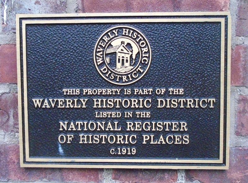 Waverly Community House NRHP Marker image. Click for full size.