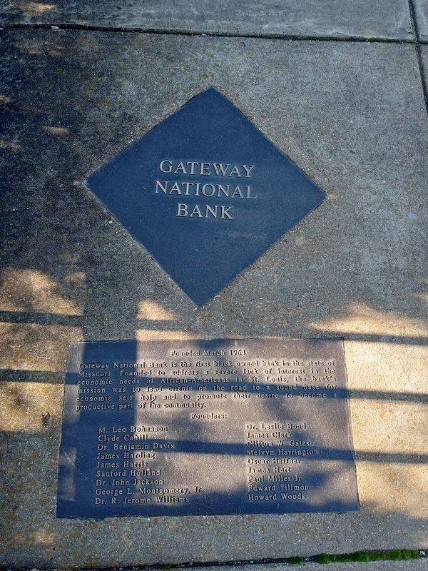 Gateway National Bank Marker image. Click for full size.