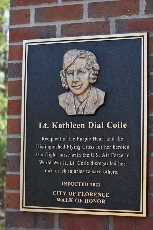 Lt. Kathleen Dial Coile Marker image. Click for full size.