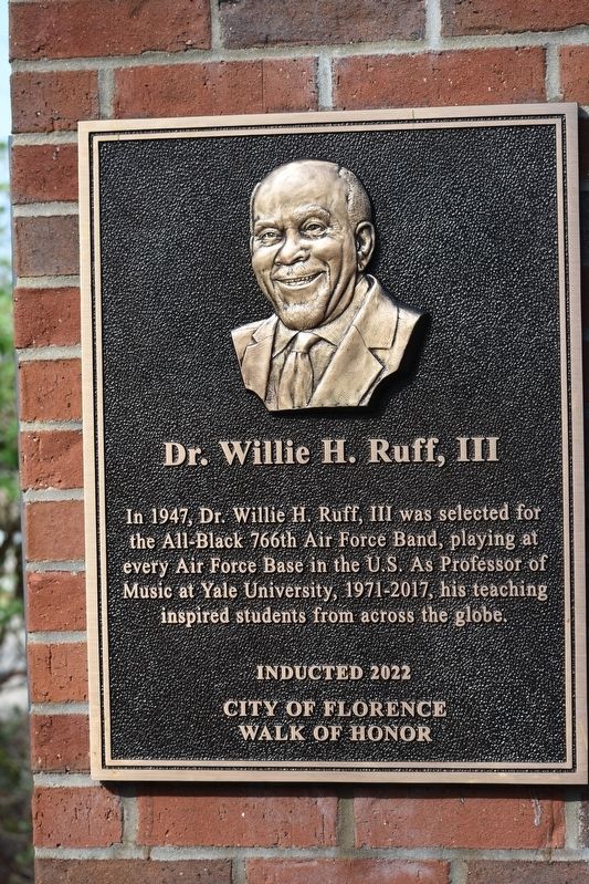 Dr. Willie H. Ruff, III Marker image. Click for full size.