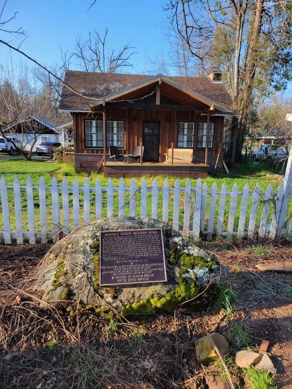 Murphys' Oldest Wooden Home Marker image. Click for full size.