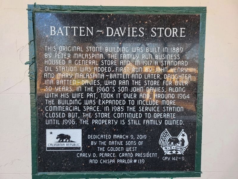 Batten-Davies Store Marker image. Click for full size.