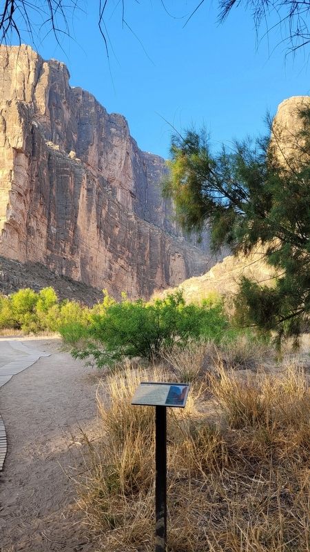 The Into the Canyon! Marker along the trail to the canyon image. Click for full size.
