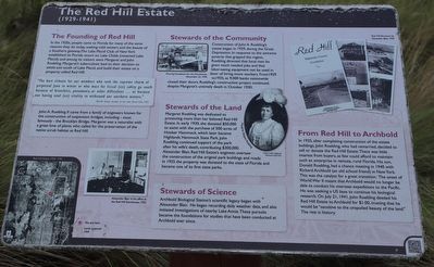 The Red Hill Estate Marker image. Click for full size.