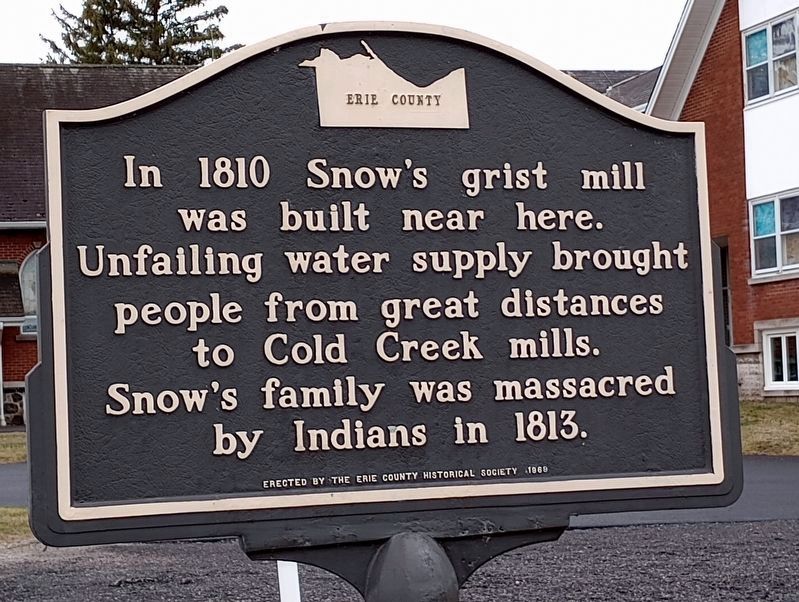 Snow's Grist Mill Marker image. Click for full size.