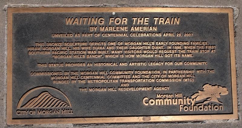 Waiting For The Train Marker image. Click for full size.