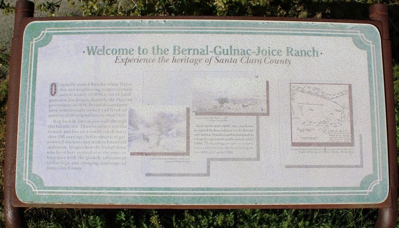 Welcome to the Bernal-Gulnac-Joice Ranch Marker image. Click for full size.