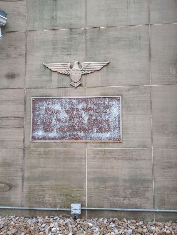 Castalia Veterans Memorial Marker image. Click for full size.