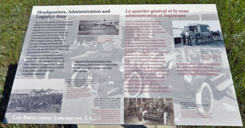 Headquarters, Administration and Logistics Area Marker image. Click for full size.
