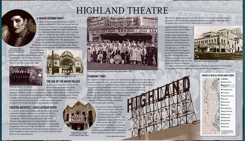 Highland Theatre Marker image. Click for full size.