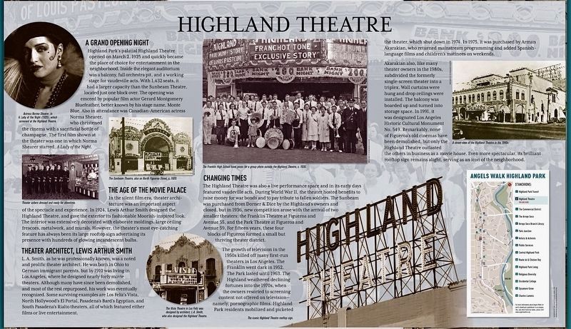 Highland Theatre Marker image. Click for full size.